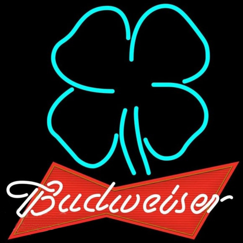 Budweiser Clover Beer Sign Neonkyltti