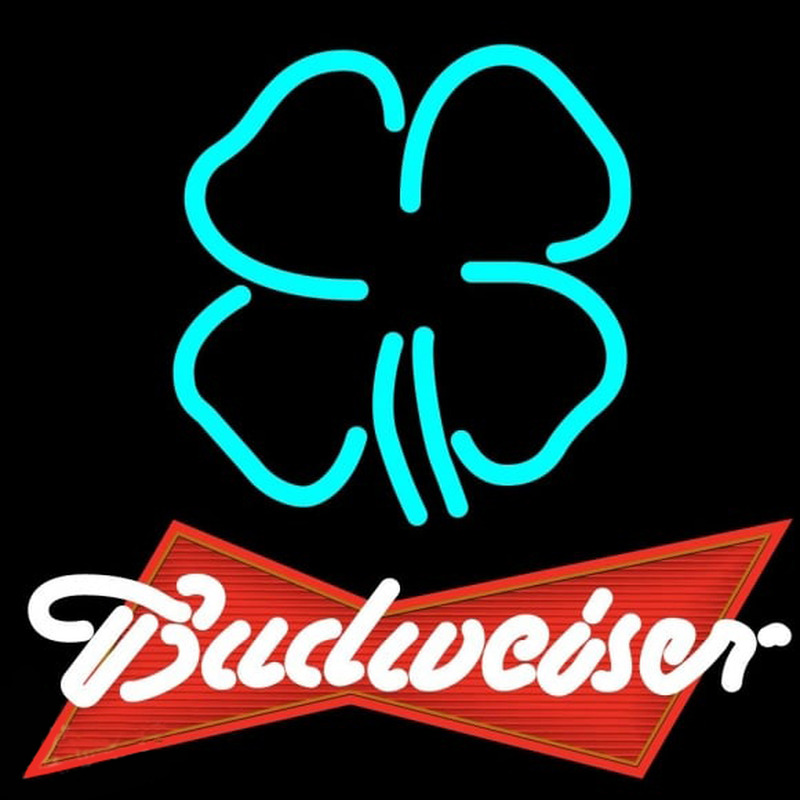 Budweiser Clover Beer Sign Neonkyltti