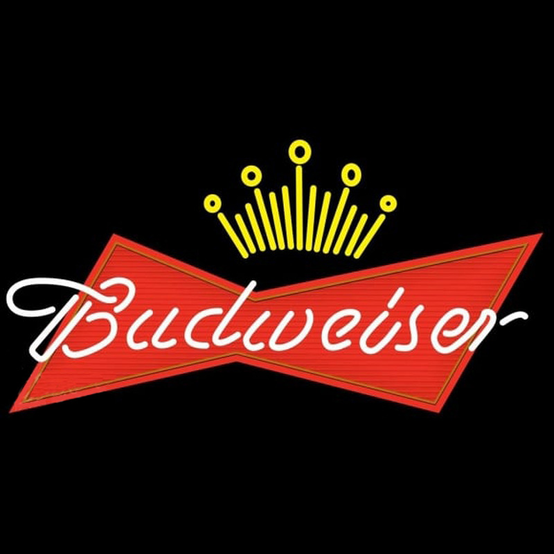 Budweiser Crown Beer Sign Neonkyltti