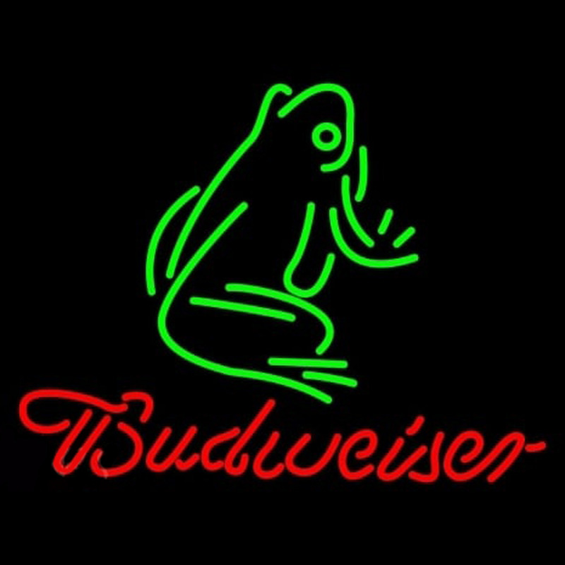 Budweiser Frog Neonkyltti