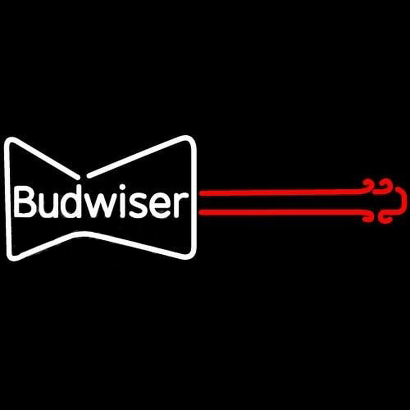 Budweiser Guitar Beer Sign Neonkyltti