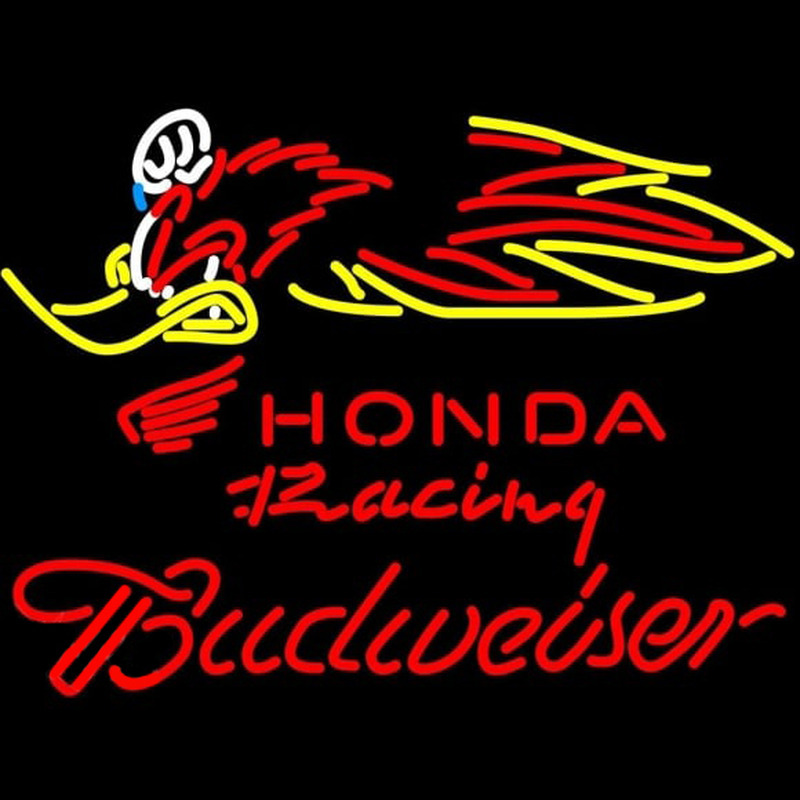 Budweiser Honda Racing Woody Woodpecker Crf 250450 Beer Sign Neonkyltti