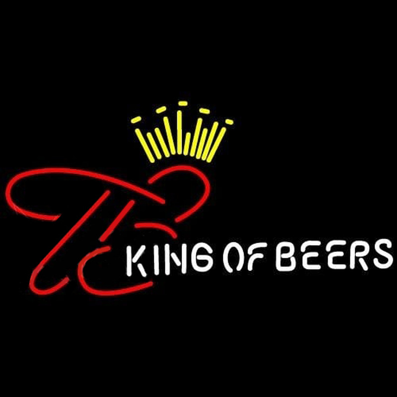 Budweiser King Of Beers Beer Sign Neonkyltti