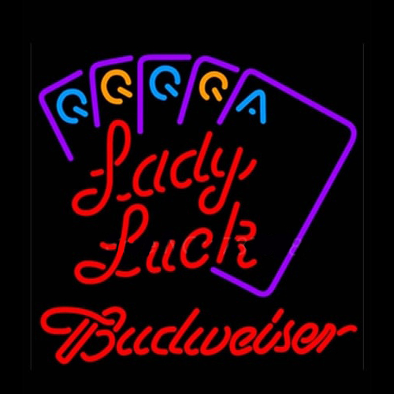 Budweiser Lady Luck Series Neonkyltti