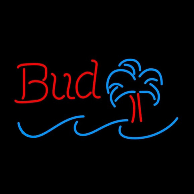 Budweiser Mini-palm Tree Beer Sign Neonkyltti