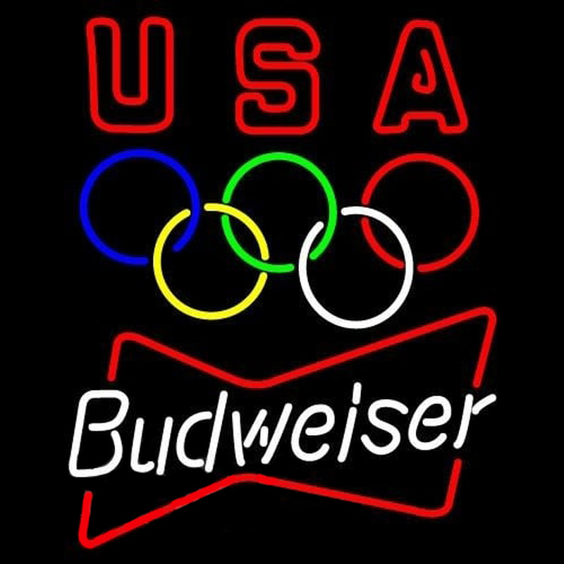 Budweiser Olympic Beer Sign Neonkyltti