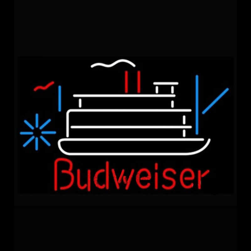 Budweiser Riverboat Beer Light Neonkyltti