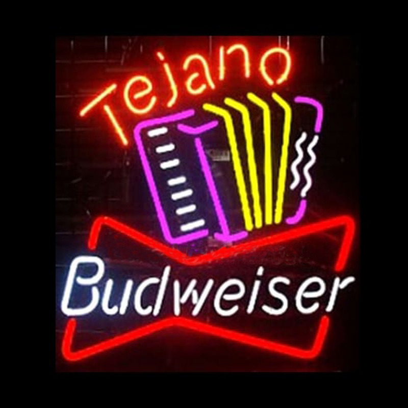 Budweiser Tejano Handcrafted Beer bar Neonkyltti