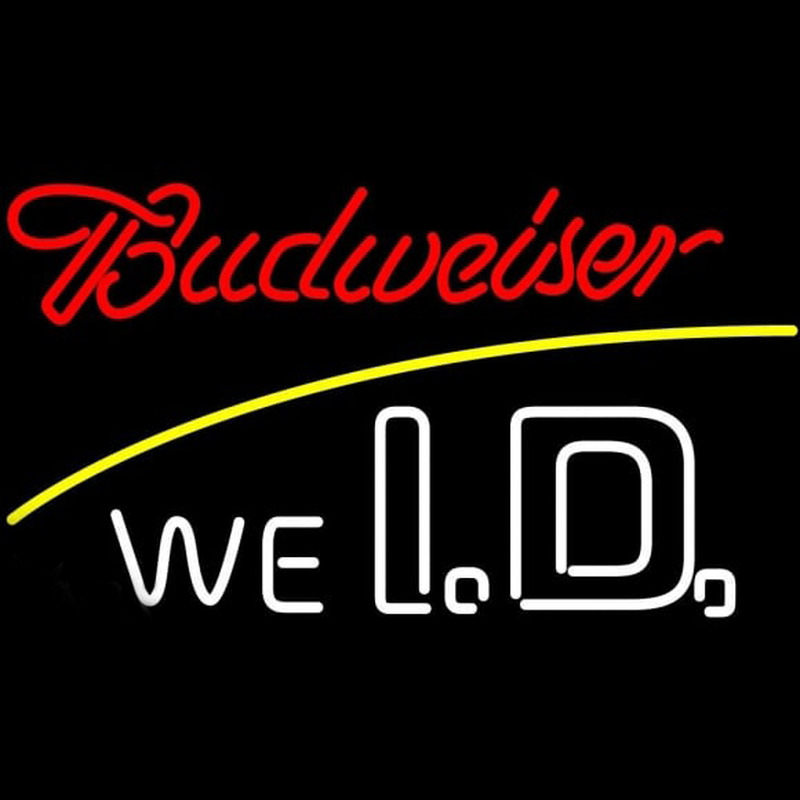 Budweiser We I D Beer Sign Neonkyltti