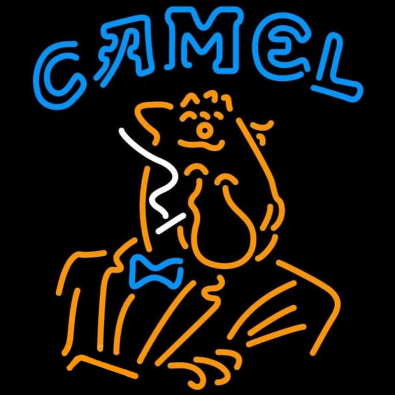 Camel Cigarettes Man Neonkyltti