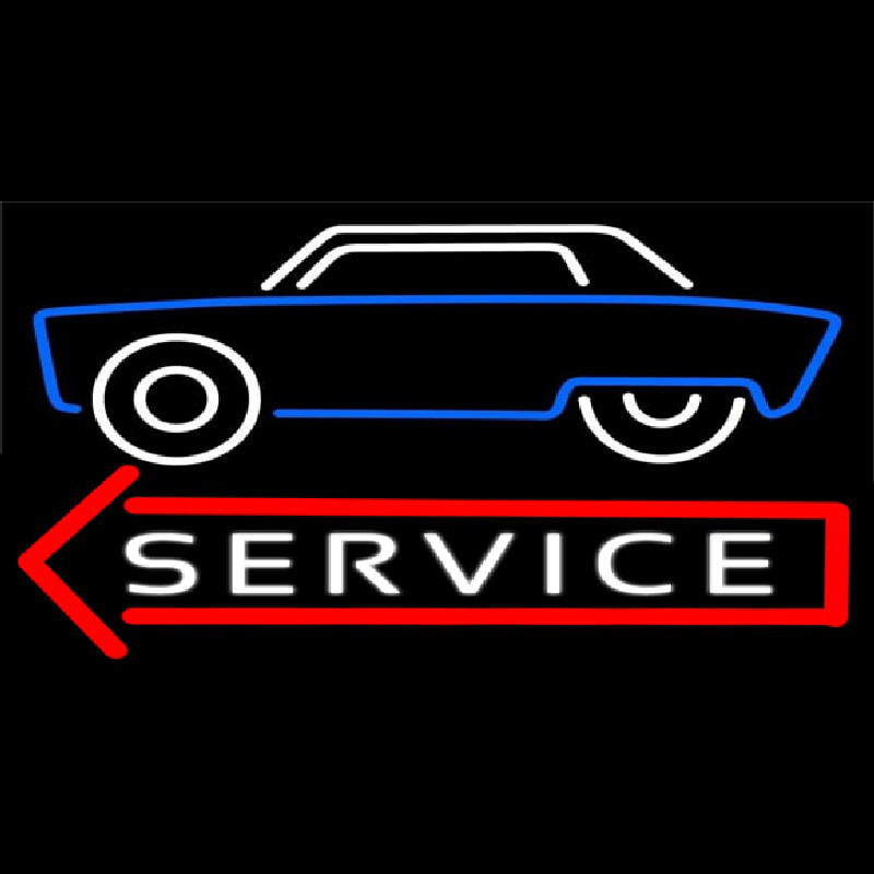 Car Logo Service Neonkyltti