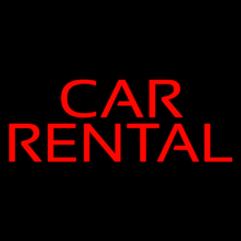 Car Rental Neonkyltti