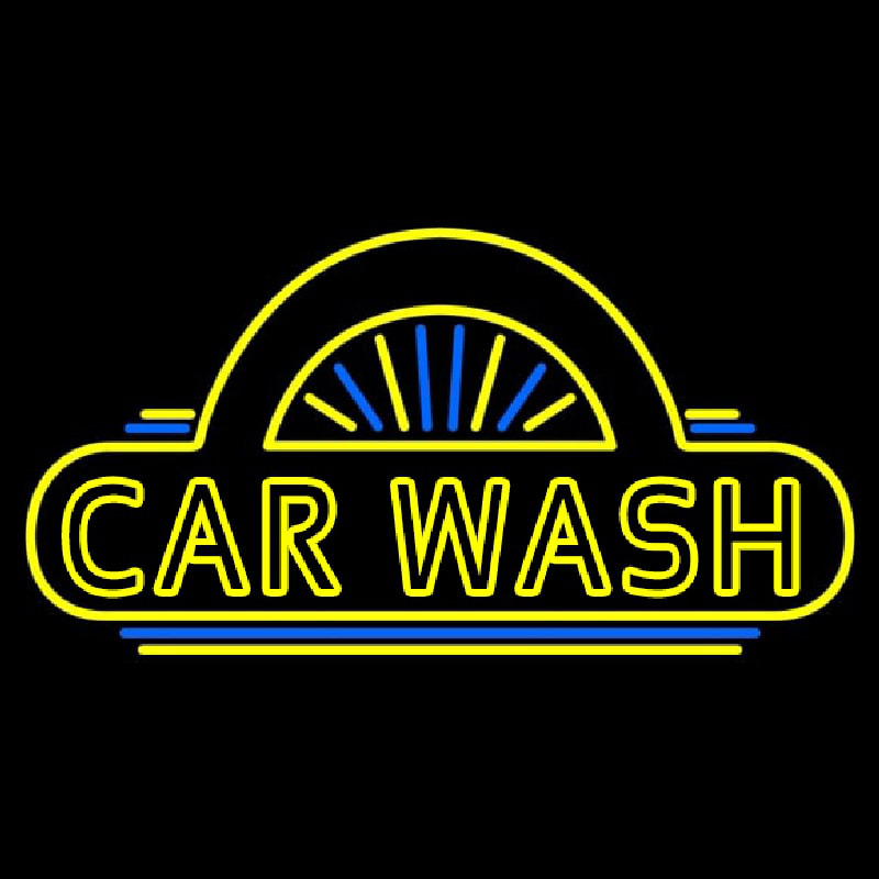 Car Wash Logo Neonkyltti