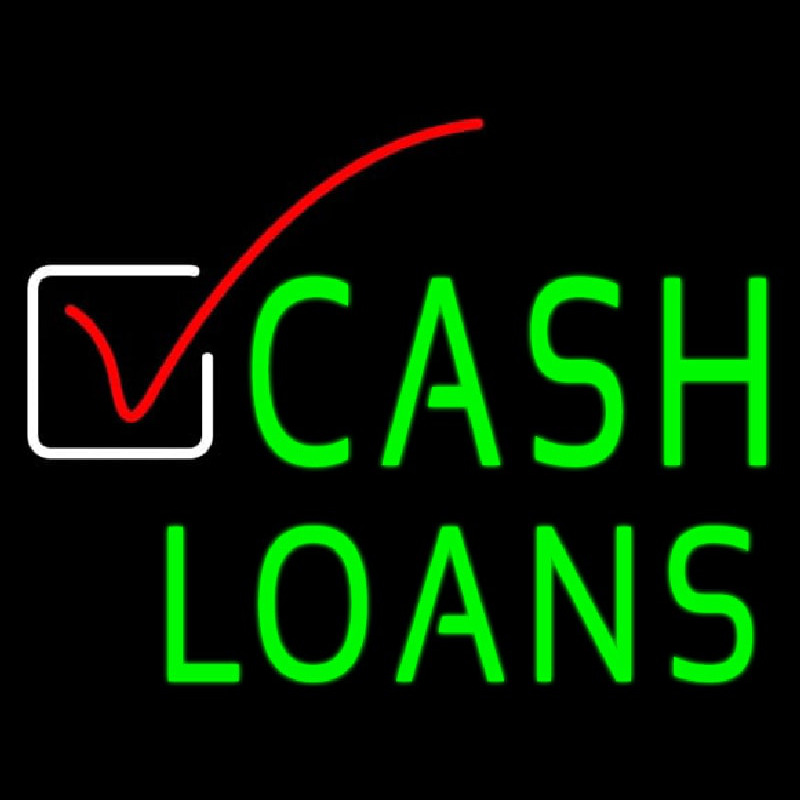 Cash Loans With Logo Neonkyltti