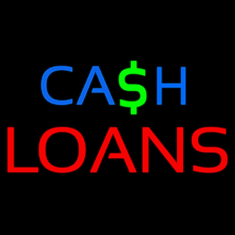 Cash Red Loans Neonkyltti