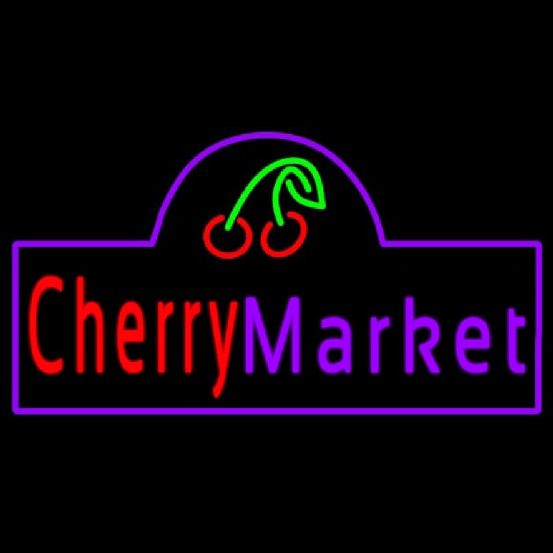 Cherry Market Neonkyltti