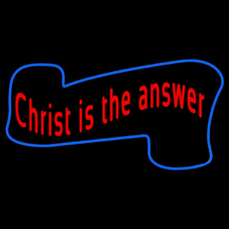 Christ Is The Answer Neonkyltti