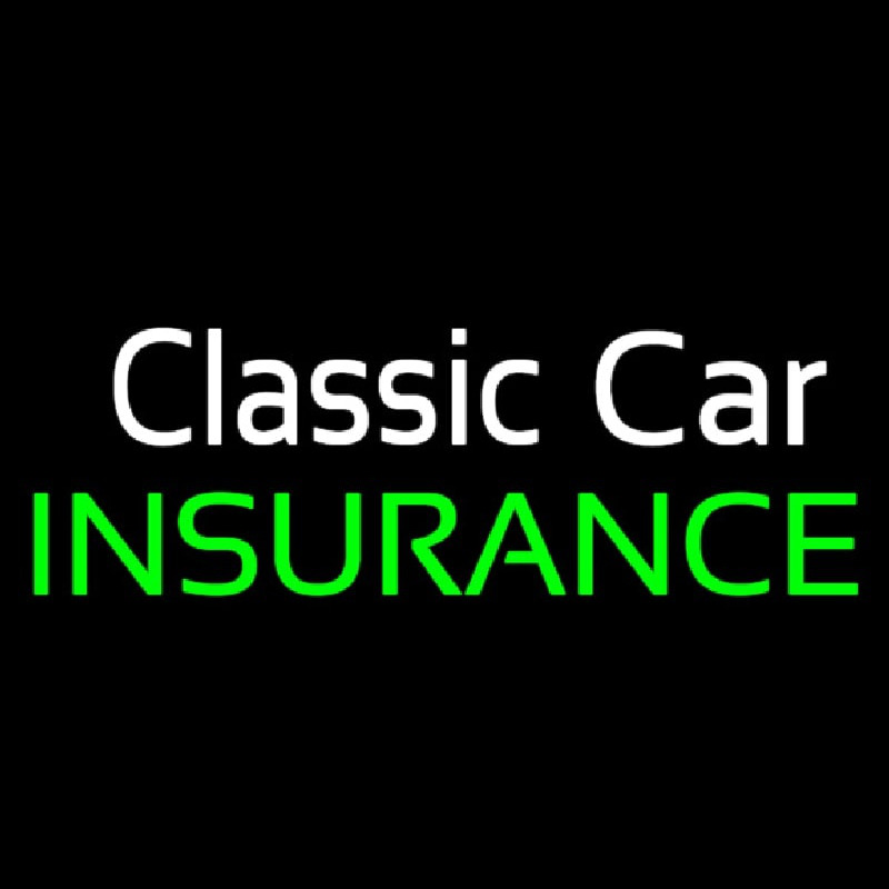 Classic Car Insurance Neonkyltti