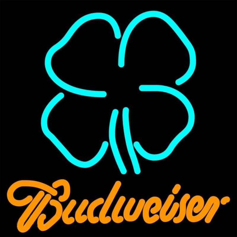 Clover Budweiser Beer Sign Neonkyltti