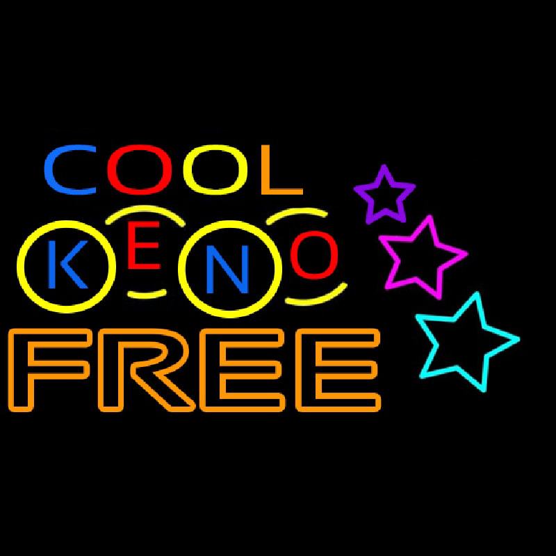 Cool Keno Free 1 Neonkyltti