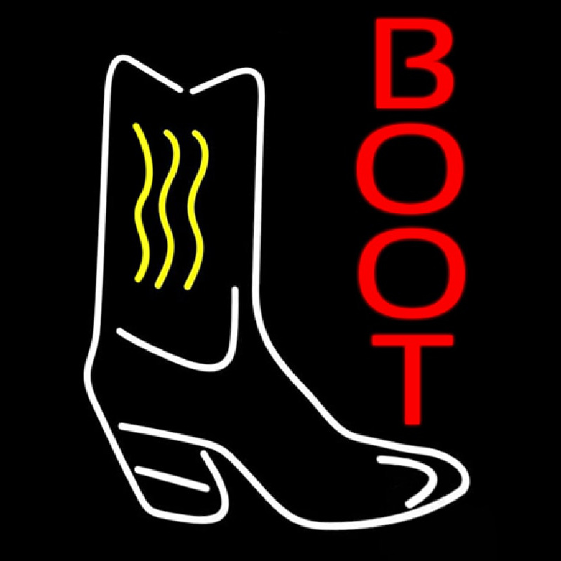 Cowboy Boot 1 Neonkyltti