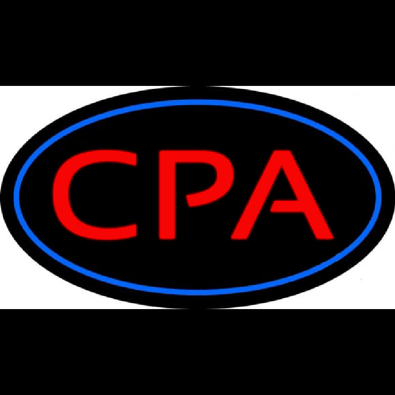 Cpa Oval Blue Neonkyltti