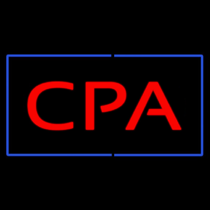 Cpa Rectangle Blue Neonkyltti