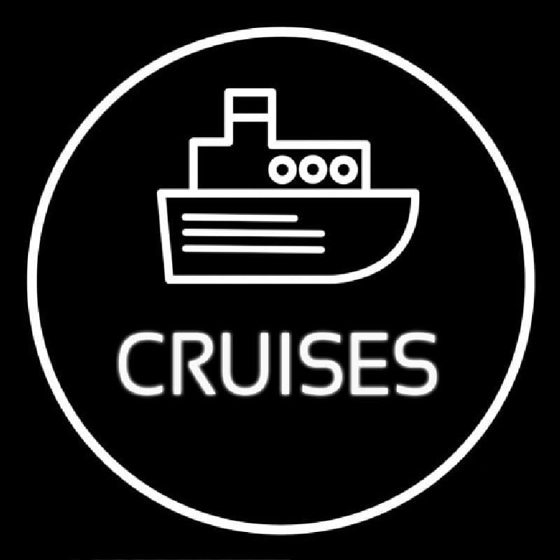 Cruises Icon Button Neonkyltti