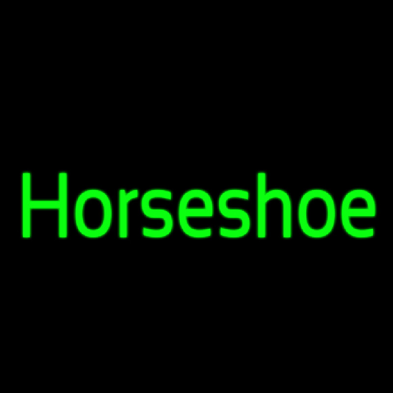 Cursive Horseshoe Neonkyltti