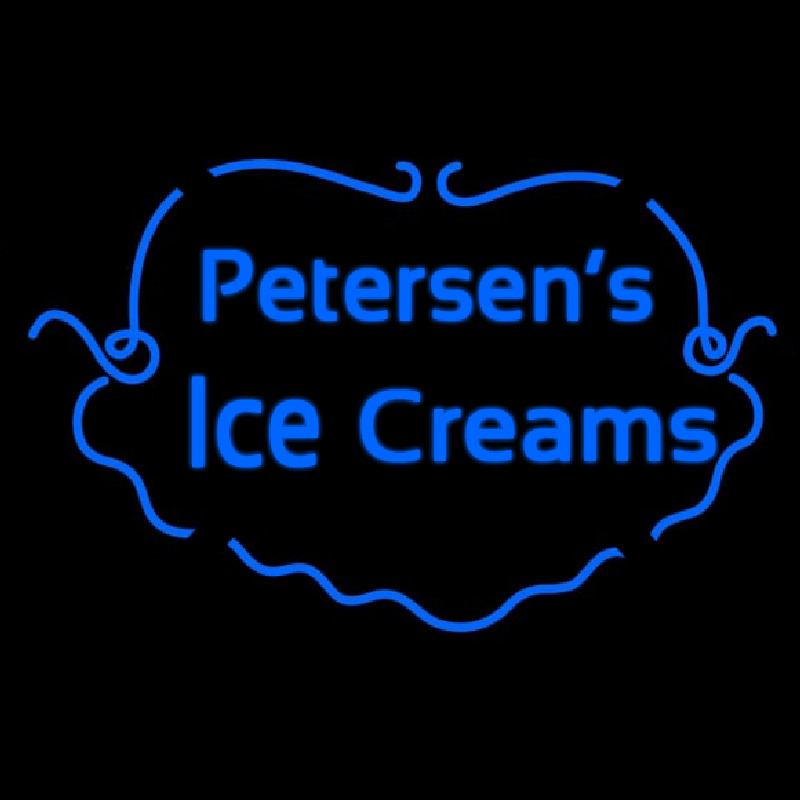 Custom Petersens Ice Creams Neonkyltti