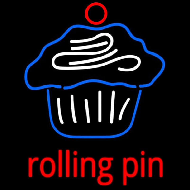 Custom Rolling Pin Cupcake 2 Neonkyltti