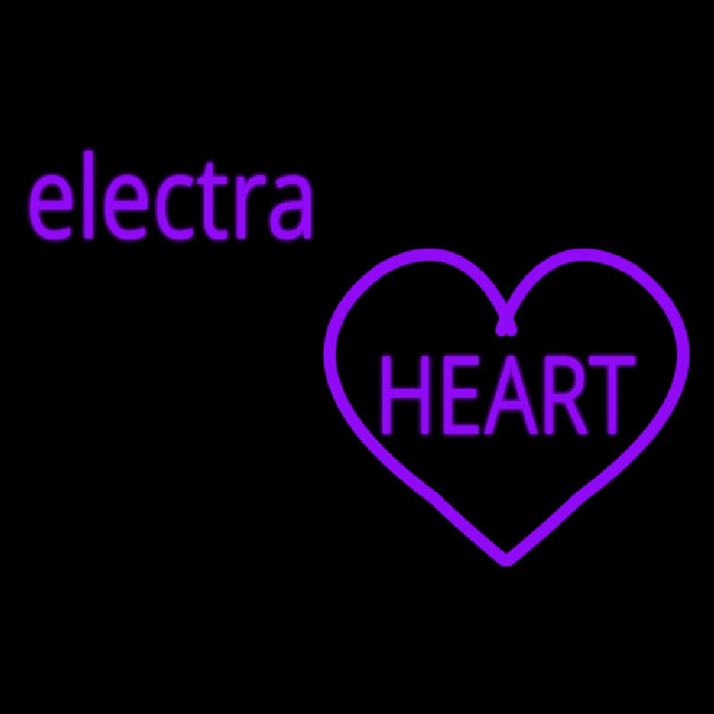 Cute Electra Heart Girls Neonkyltti