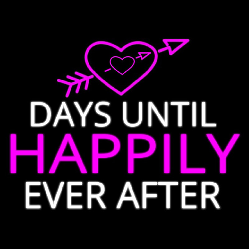 Days Until Happily Neonkyltti