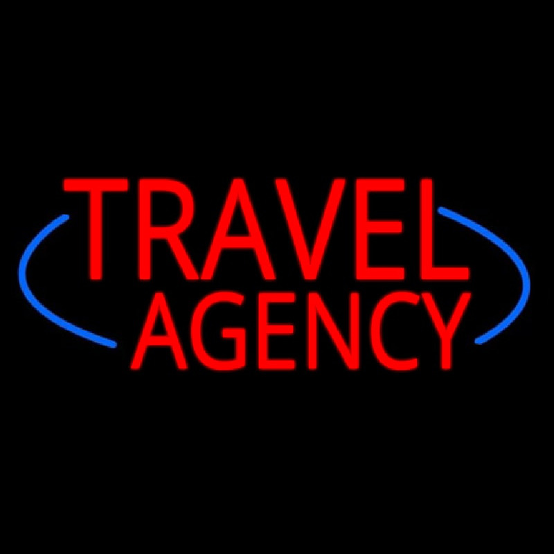 Deco Style Travel Agency Neonkyltti