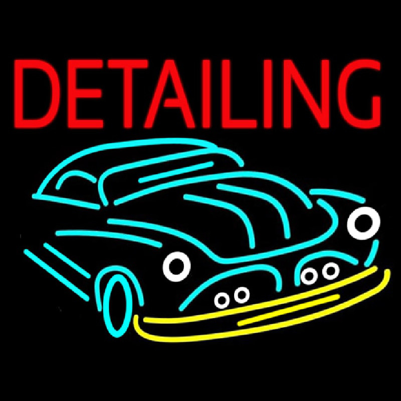 Detailing With Car Logo Neonkyltti