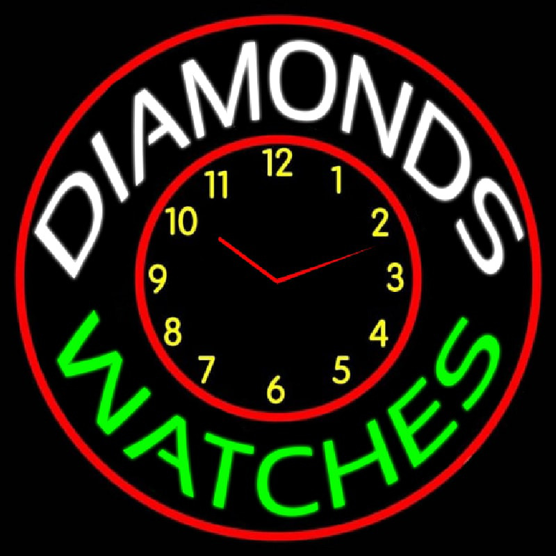 Diamonds Watches Block Neonkyltti