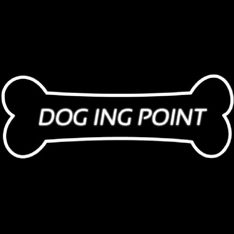 Dog Ing Point Neonkyltti