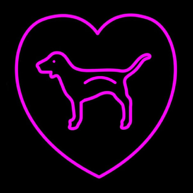 Dog Logo Neonkyltti