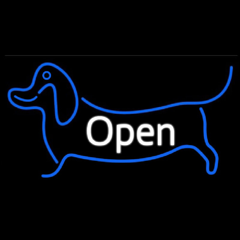 Dog Logo Open 2 Neonkyltti