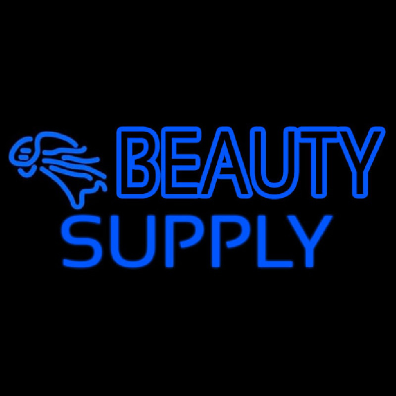 Double Stroke Blue Beauty Supply Neonkyltti