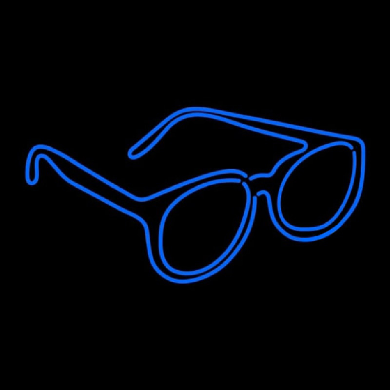 Double Stroke Glasses Logo Neonkyltti