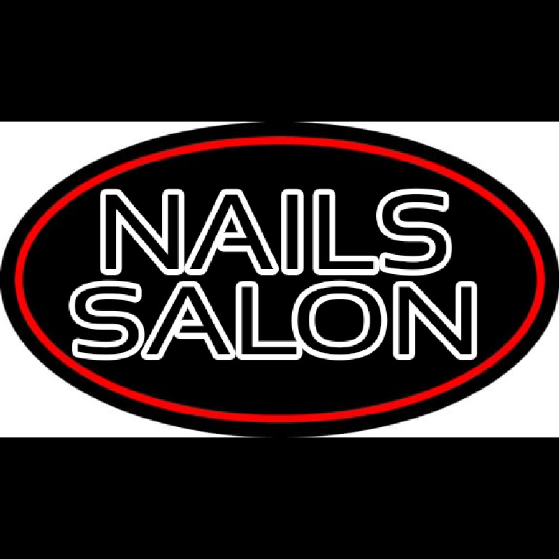 Double Stroke Nail Salon Neonkyltti