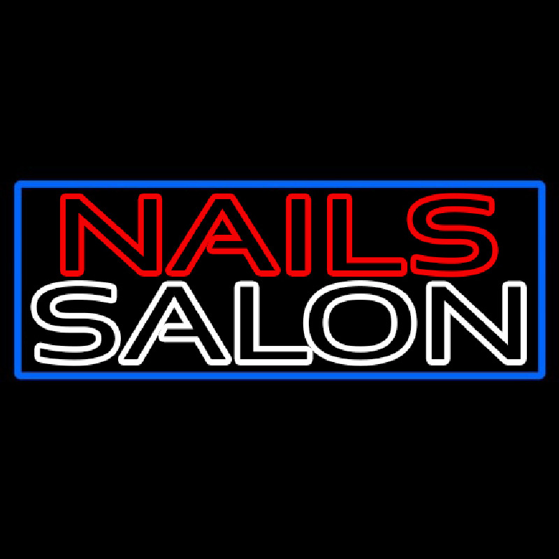 Double Stroke Nail Salon Neonkyltti