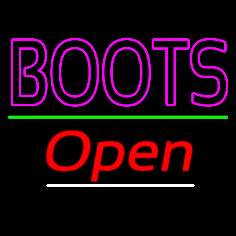 Double Stroke Pink Boots Open Neonkyltti