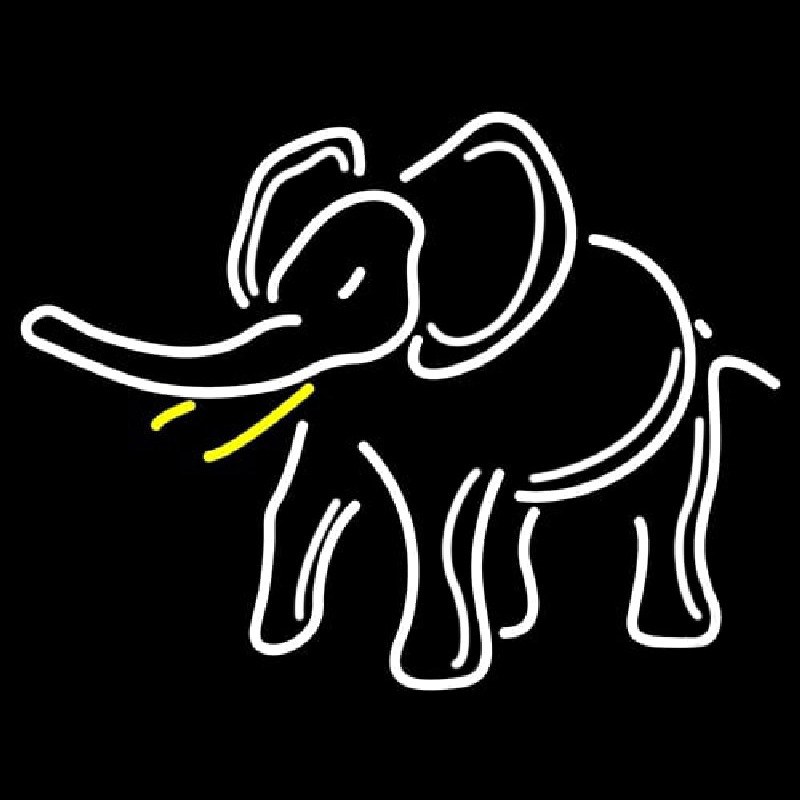 Elephant Logo Neonkyltti