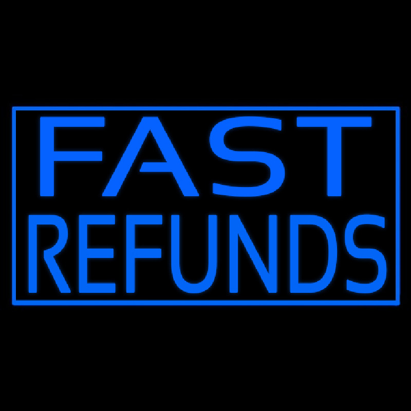 Fast Refunds Neonkyltti