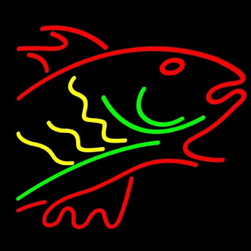 Fish Logo Neonkyltti