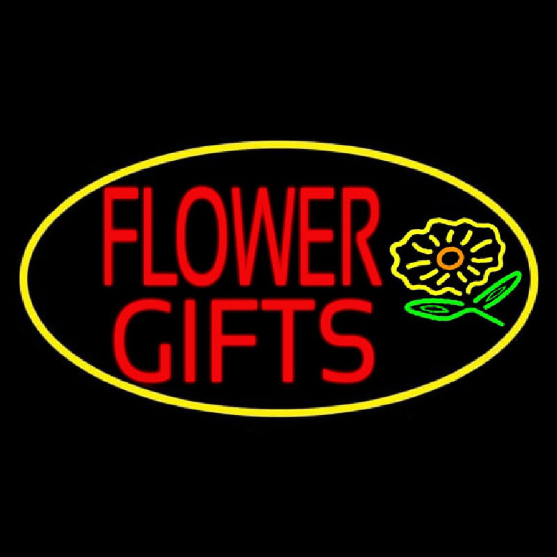 Flower Gifts In Block Oval Neonkyltti