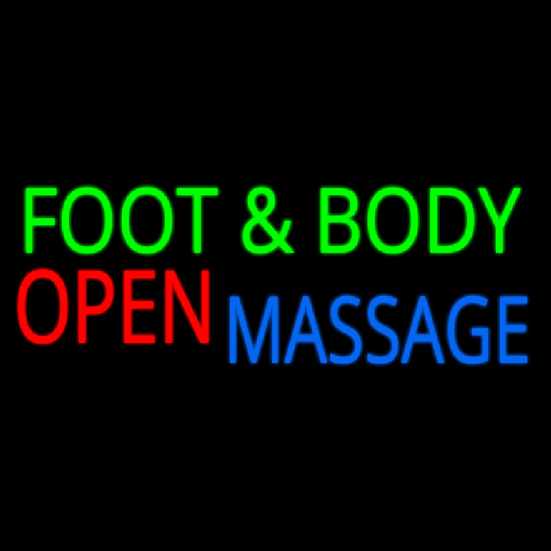 Foot And Body Massage Open Neonkyltti