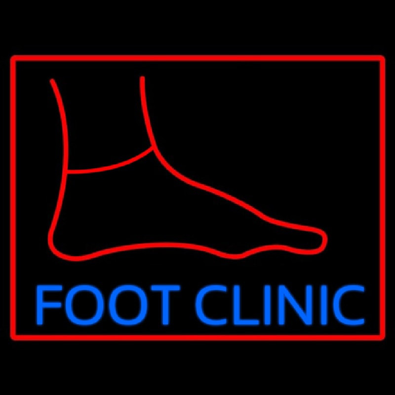 Foot Clinic With Foot Neonkyltti